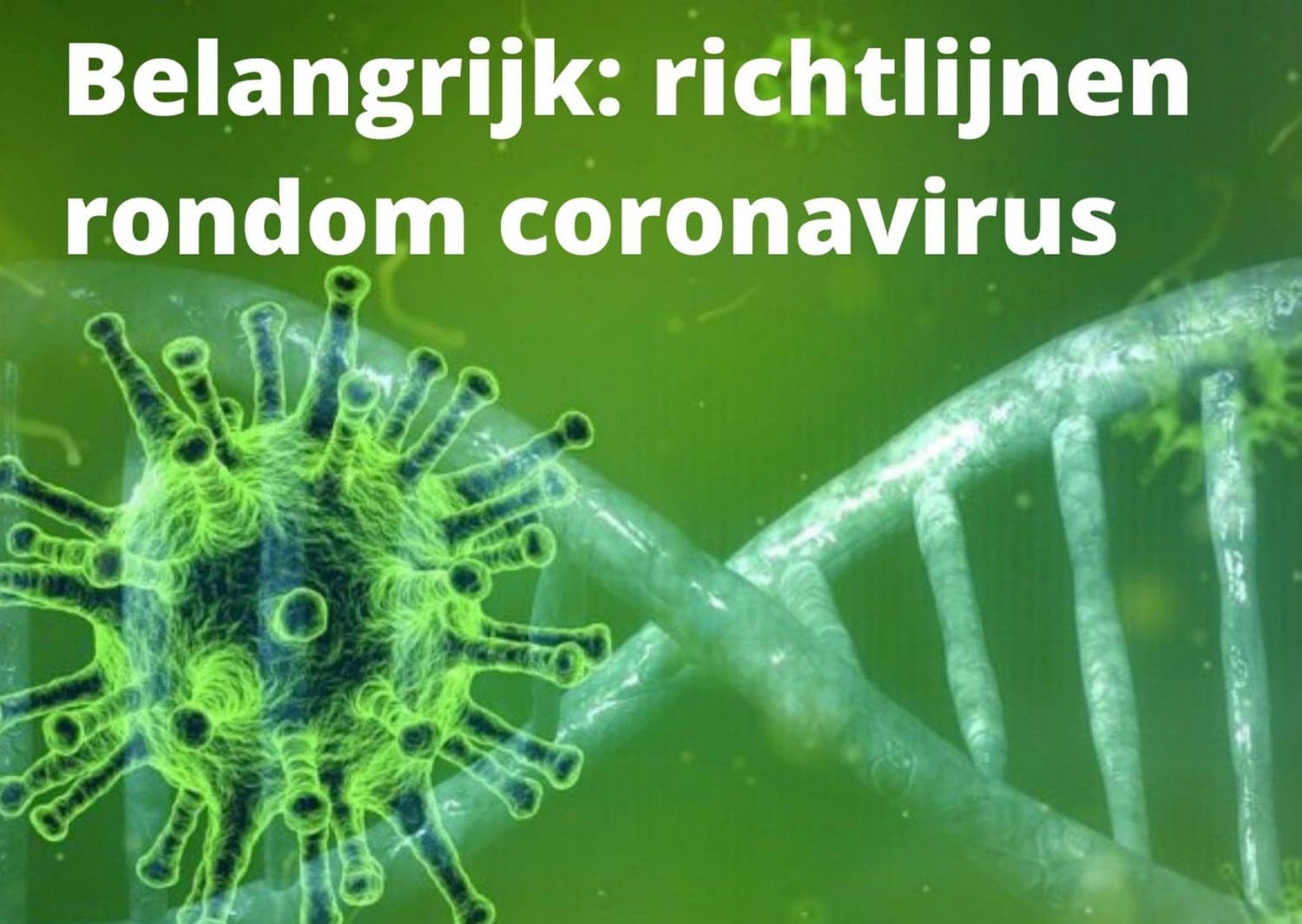 Maatregelen coronavirus